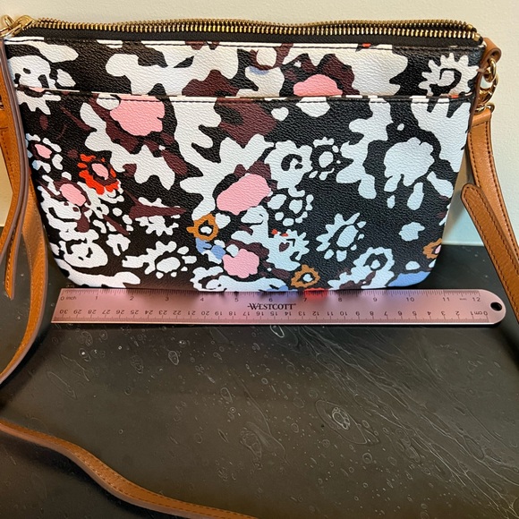 Fossil Blue Floral Crossbody Purse - Picture 3 of 7